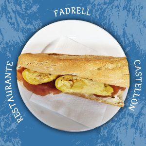 Bocadillo jamón y tortilla